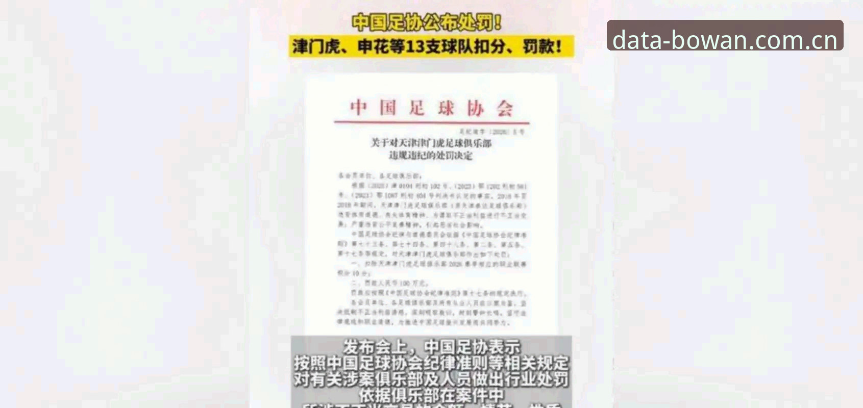 中国足协第三批禁足名单深度解析：通过博万体育数据平台掌握赛事动态的完整指南